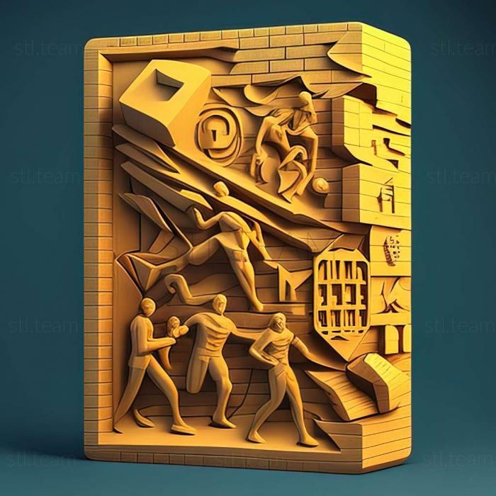 3D model Yellow Bricks game (STL)